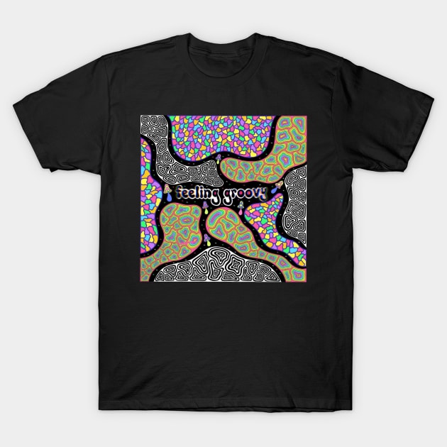 Mushroom painting T-Shirt by Felling_groovy